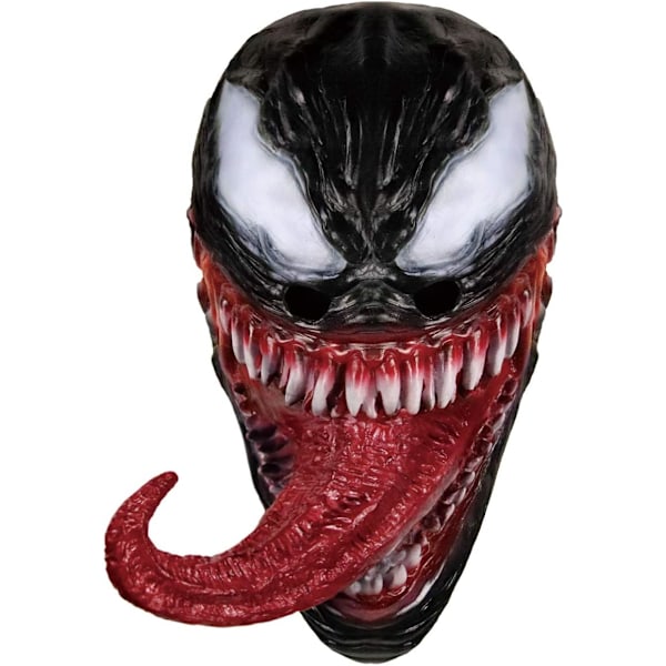 Venom Maske Latex Maske Cosplay Lang Tunge Cosplay Julfilm