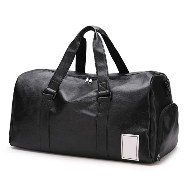 PU Nahkainen Kuntosalilaukku Kengänlokerolla Urheilukäsilaukku Suuri Treenilaukku Viikonloppulaukku Viikonloppulaukku Matkalaukku Large (50*26*26cm)