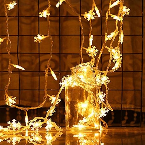 Lumihiutale kynttilänauhat, jouluiset lumihiutale koristeelliset kynttilät