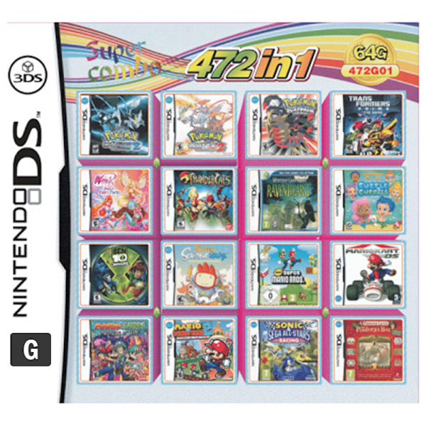 Kompileringsspilkassettkort til Nintendos DS 3DS 2DS Super G