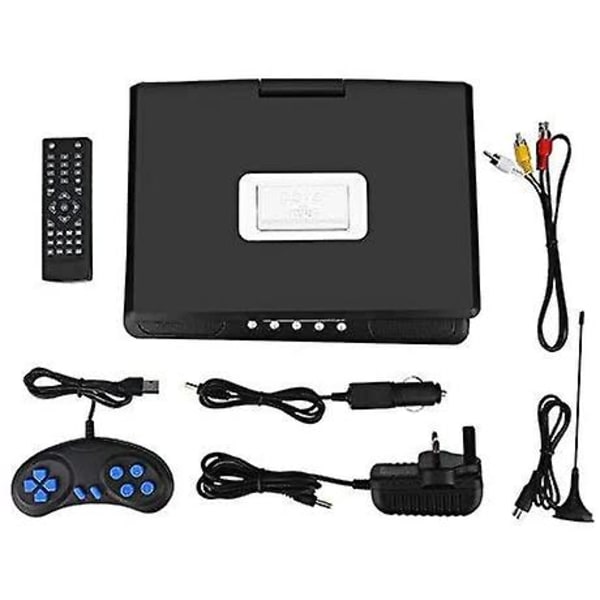 9,8\" bærbar dvd-afspiller, mini-tv 3d-tv-lyd 270 roterende