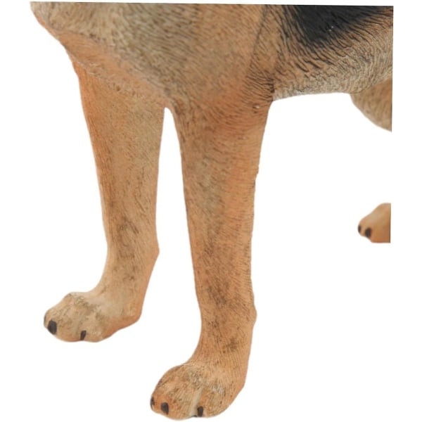 Realistisk stor schæferhund plysch - Udstoppet hundemodel til boligindretning