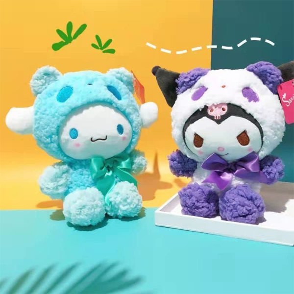 My Melody Cinnamoroll Kuromi Sanrio Leke Plysjdukke Fylt Gave - På Lager Cinnamon Dog