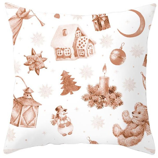 18' julrosa omslag Snowflake Case Soffa Heminredning #11