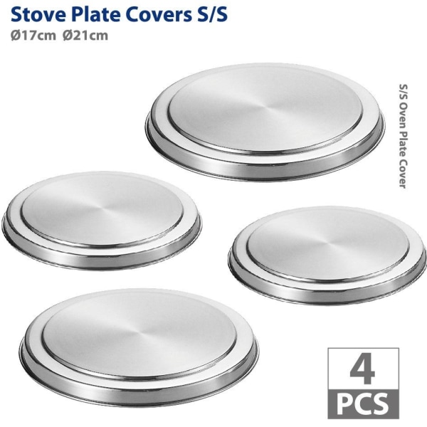 INF Spislock i rustfritt stål, 4-pack
