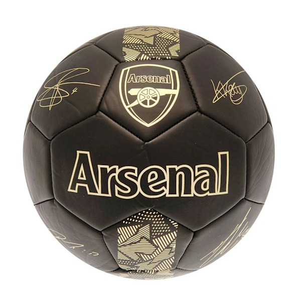 Arsenal FC Phantom Signatur Fotball 1 Matt Svart/Gull Matt Svart/Gull Matt Black/Gold 1