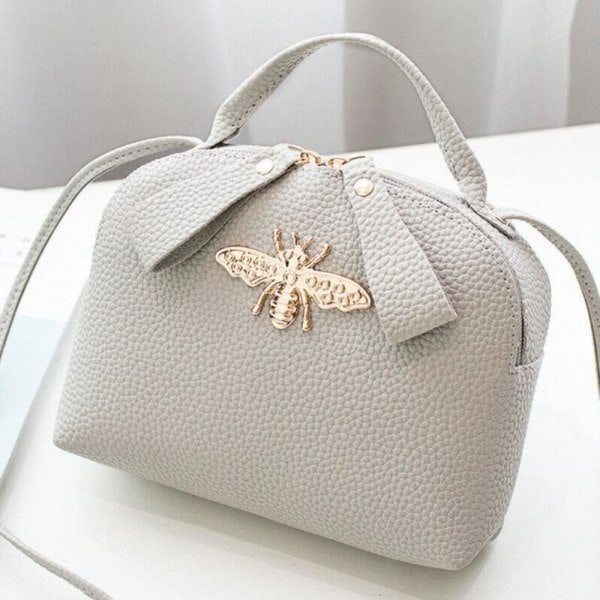 Kvinner Jenter Crossbody Veske Håndholdt Null Lommebok GRÅ grå