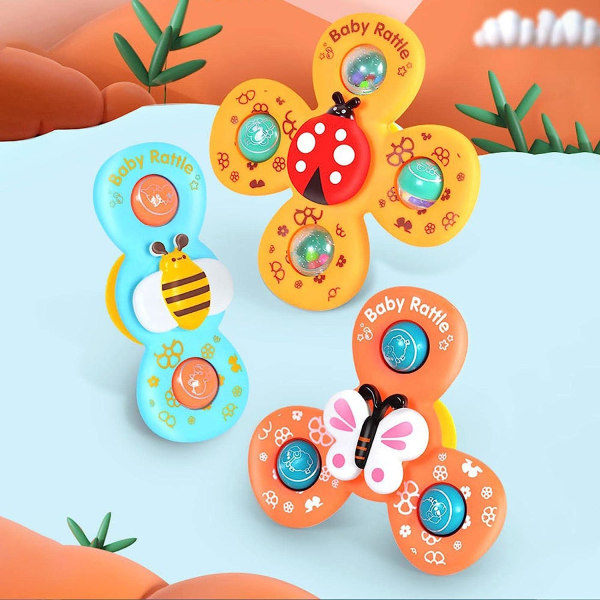 3 kpl Vauvan Imu-Pyörivä Leikki-Huippupyörä Fidget Spinner Badlelu