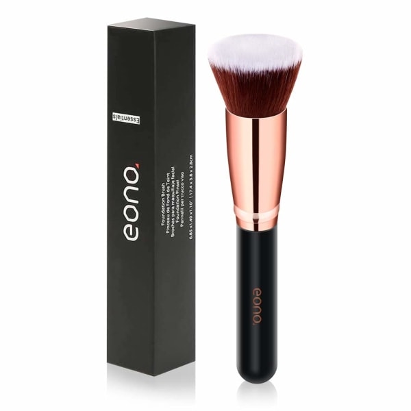 Makeupbørste Foundation Børstesæt Makeupbørste Kosmetisk Tilbehør til Kabuki Børste Foundation Makeup Tilbehørsbørste Sort