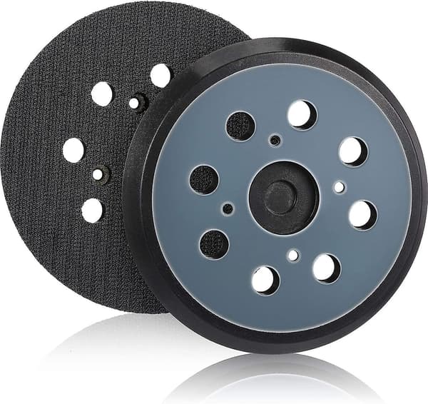 2 Stykker 125mm 8 Hull Borrelås Orbital Sander Pad Erstatning Slipepute (Blå)