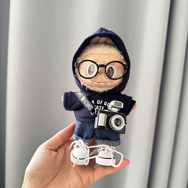 5-pack Labubu Clothes, (Clothes Only) First and Second Generation Keychain Labubu Clothes Pendant