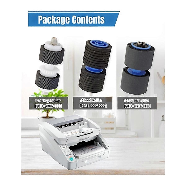8262B001 8262B001AA Scanner Utbytesvals Kit Passar för -G1100 -G1130 -G2090 -G2110 -G2140 Skannrar