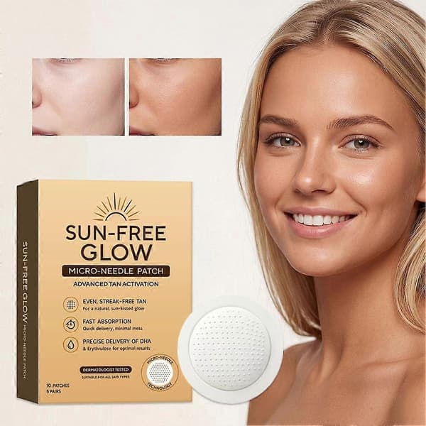 Solfritt Glow Mikronålsbrunplåster - 10 st/förpackning