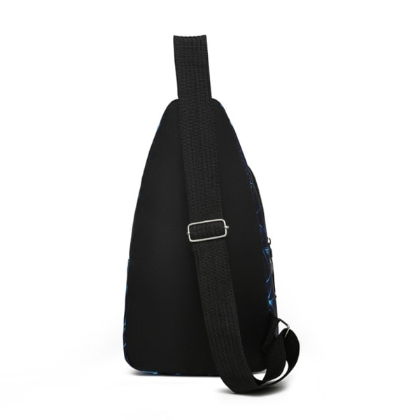 Män Bröstväska Pack Utomhus Rese Axelväskor Cross Body Väskor - högkvalitativ svart
