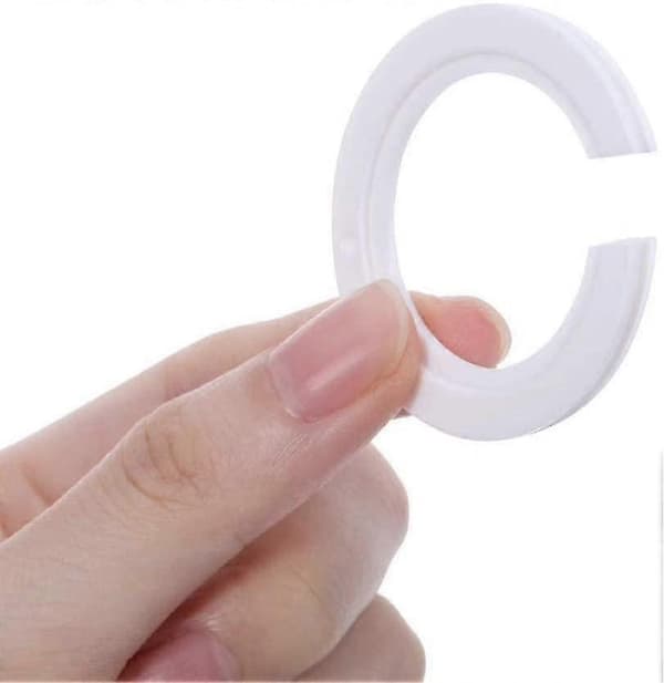 100 E27 til E14 lampeskjerm ringomformere 42mm til 29mm plast lampeskjerm reduksjonsringer
