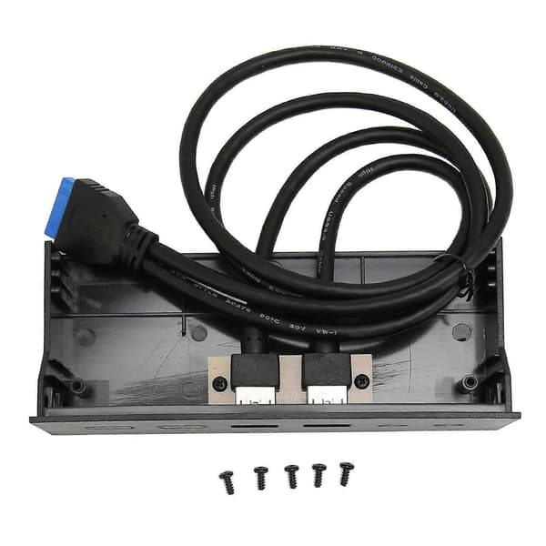 5.25-tums Frontpanel 2-Port USB-port Optisk Enhet Frontpanel USB 3.0 till 19-Pin