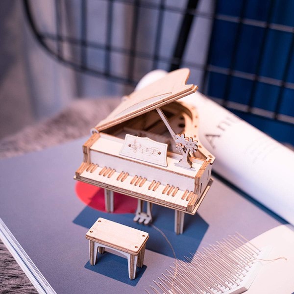 3D træpuslespil byggelegetøj - DIY Model Craft Kit - Tg402 klaver Tg402 Piano