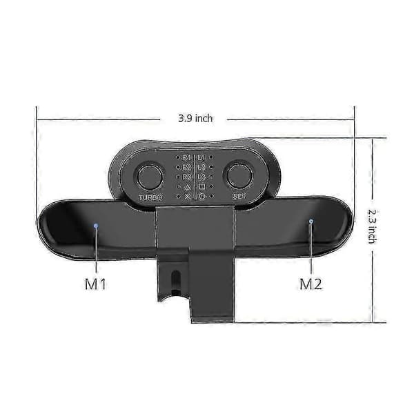 Til PS4 udvidet gamepad bagknap-tilbehør controller-paddles til Dualshock4 bageste udvidelsesnøgle