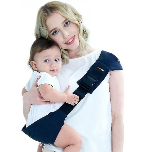 Justerbar babybärsele Mjuk bärsele för nyfödd baby Svart
