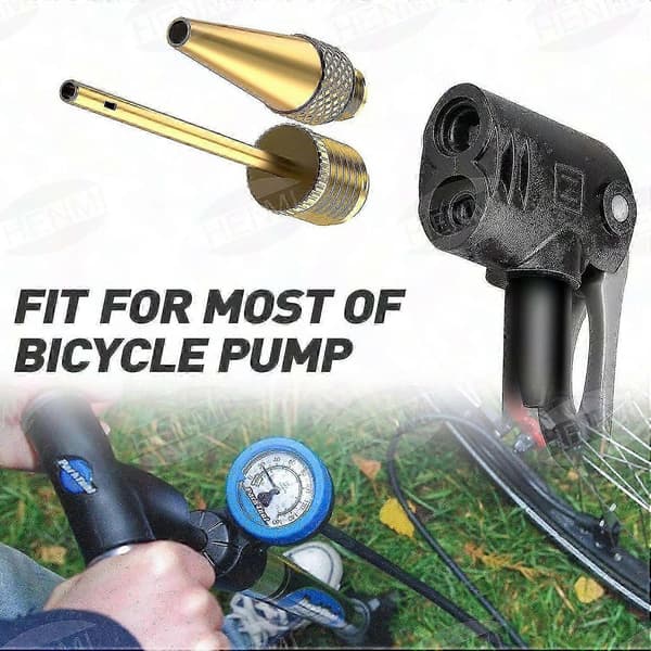 12x Cykeldäck Luftpump SV AV DV Ventil Koppar Plast Adapter Set