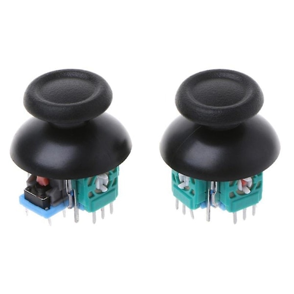 2 stk. Analoge Tommel-Joystick Reparasjonsdeler Dualshock Erstatning for PS4-Kontrollere
