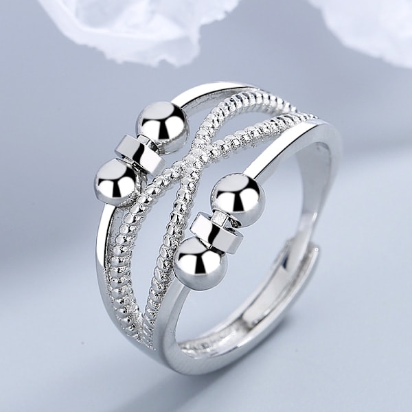 Pärla Antistressring Silver S