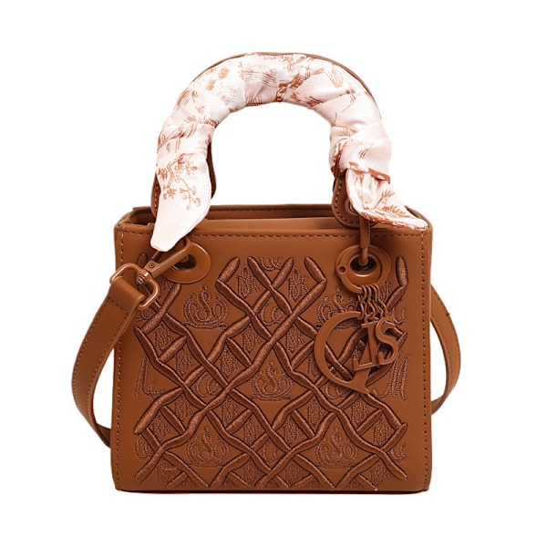 Kraftig broderi diamant Princess Diana väska exklusiv crossbody-väska mångsidig mode silkescarf axelväska damväska 3