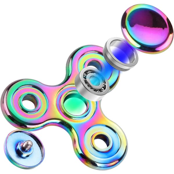 Fidget Spinner Lelu EDC Käsipyöritin Metalli Ruostumaton Teräs