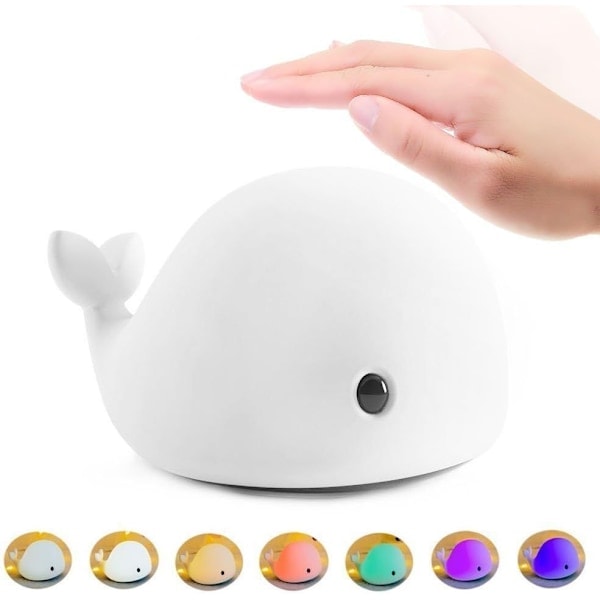 Baby Natlampe LED Baby Natlampe Delfinformet Natlampe USB