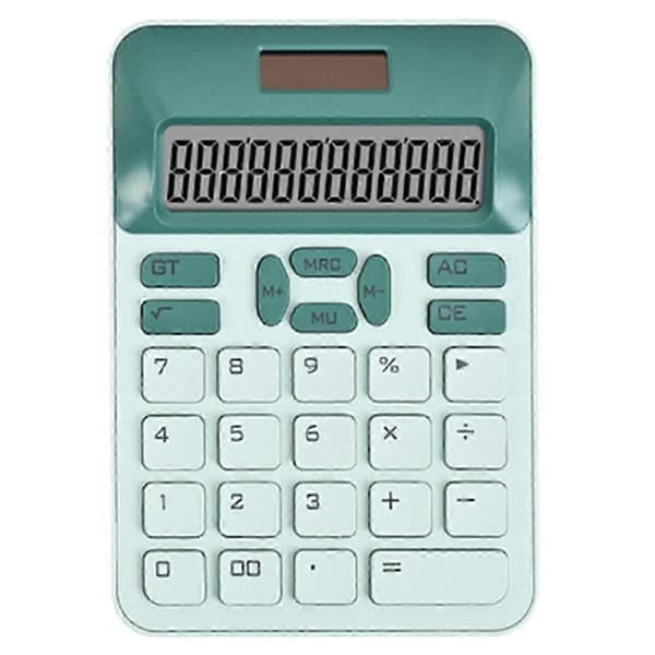 12-siffrig stor LCD-display-kalkylator Standardfunktionskalkylator med solenergi &