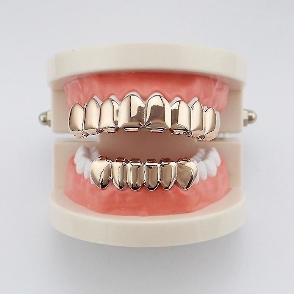 Övre/nedre eller set Nya Hip Hop Tand Grillz Set Tandgrillar Smycken 1st lower teeth