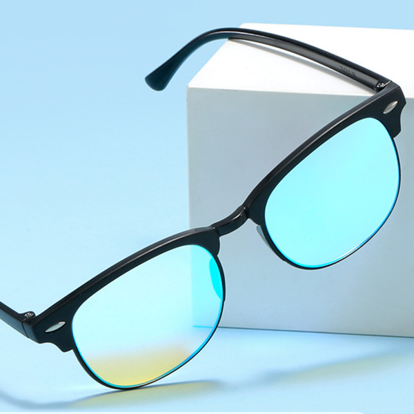 Universell färgblindhet och färgsvaga glasögon fungerar röda och gröna korrigerande specialglasögon för färgblindhet black frame