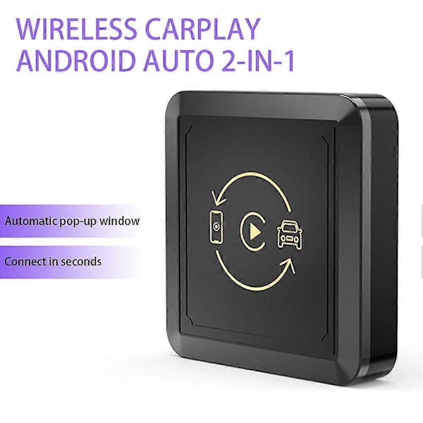 Trådløs Android Auto Adapter 2 i 1 Smart USB Dongle til Bil