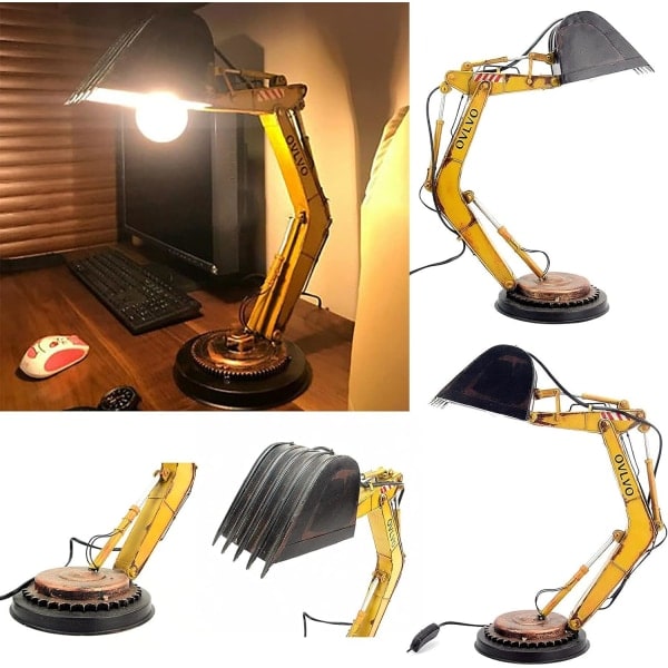 Gravemaskine skrivebordslampe unik bordlampe LED 20*12*12cm