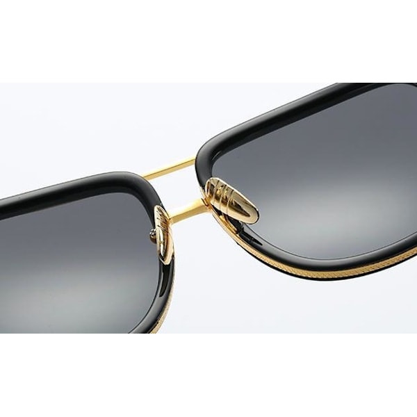 Solglasögon för män i metall, mode sommar 2021 pilot Brow Brown one size
