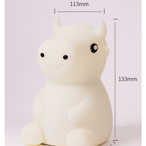 Niuniu Silikone Calf Shape Night Light