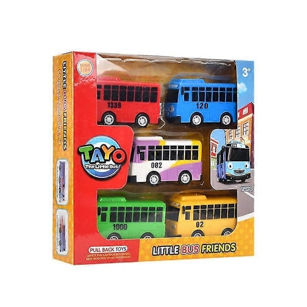 Litet Buss Leksaksset, Mini Modell Drag-Tillbaka-Bil, för Flickor och Pojkar, Barnkalaspresenter, Barnpresenter
