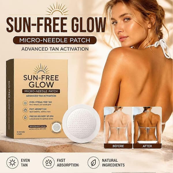 Solfritt Glow Mikronålsbrunplåster - 10 st/förpackning