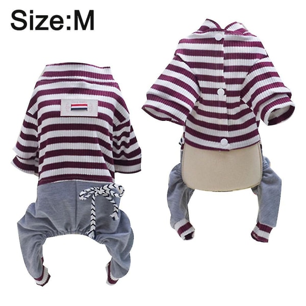 Pet One-piece Clothes Stripe Pet Clothes Pet