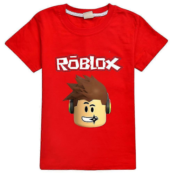 7-14 -vuotiaat lapset/teinit Pojat Tytöt Roblox-printti Lyhythihainen T-paita Rento Paita Lahjat 7-8 Years