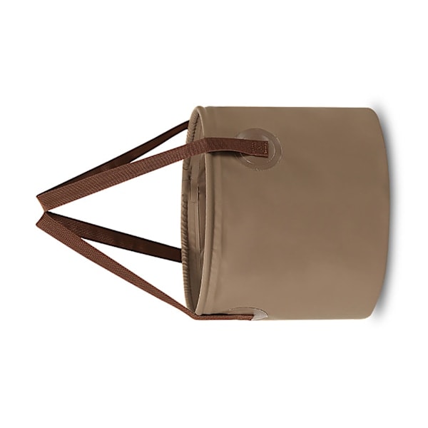 Utomhus Hopfällbar Hink Läckagesäker Luktfri Bärbar Camping Vattenhink för Picknick Diskning Fotbad 20L Kaffefärg