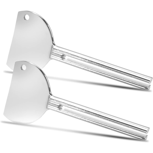 2 st tubklämmor, tubpress för tandkräm, färgtuber, krämer, senap, tubvridare, klämma för badrum och kök, rostfri aluminiumlegering
