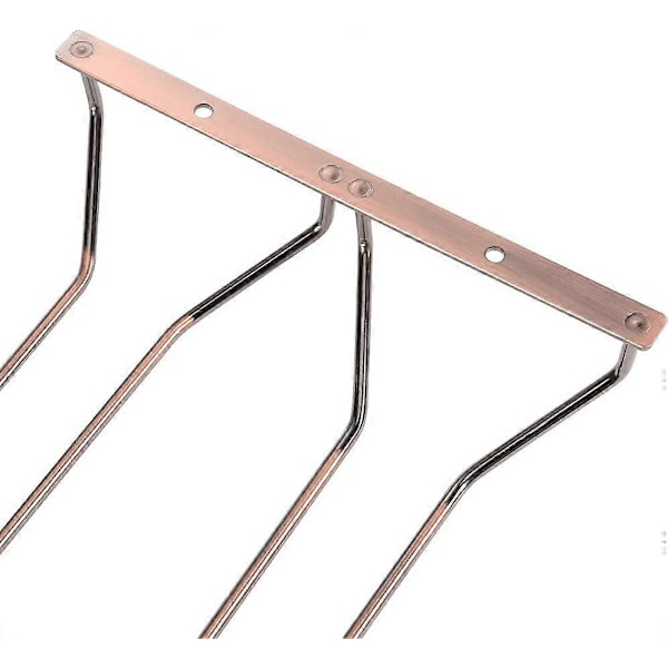 14\" Bronze Vinglas Holder til Underskabe, Vinglas Holder, Vinglas Opbevaringsholder, 2 Rækker