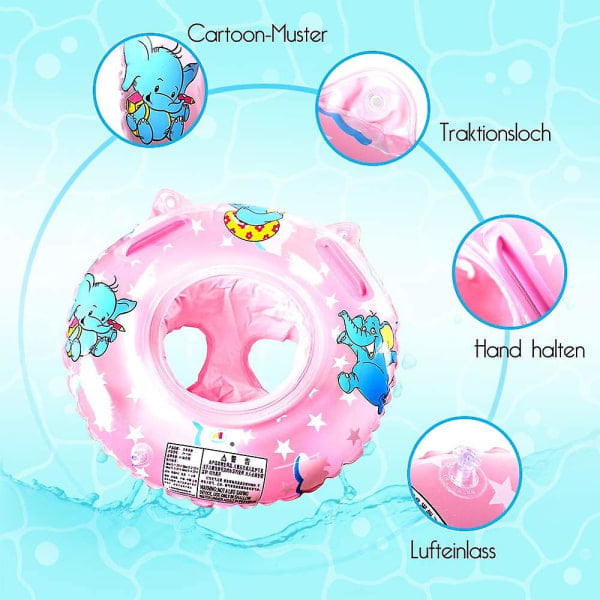 Badring Baby Baby flythjälp med badstol PVC för småbarn flythjälp leksak 6 månader till 36 månader