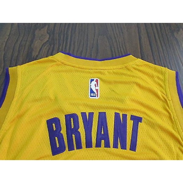 #24 Bryant # 30 Curry Basketball T-skjorte Jersey Uniforms Sports Clothing Team H BRYANT Yellow 24 L