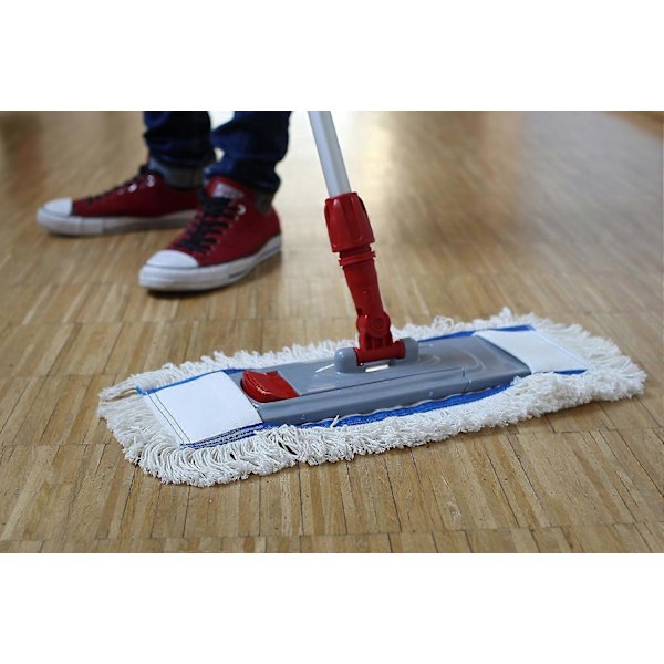 Pakke med 3 bomullsmopper for delikate gulv Hvit 40 cm