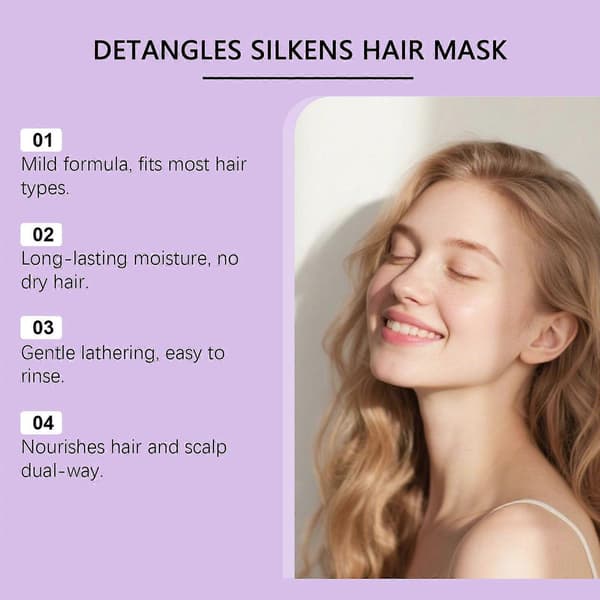 Tea Tree Lila Hårmask Toner, Djupbalsam för torrt skadat blekt hår