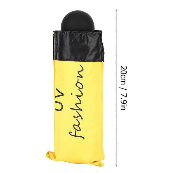 Mini Portabelt UV-skyddsparaply, Ultralätt Hopfällbart Paraply