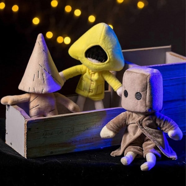 Little Nightmares 2 Plyslegetøj Six Monokrom Svampemand Plysdukke Fødselsdagsgave til Spilentusiaster - Perfekt Beige