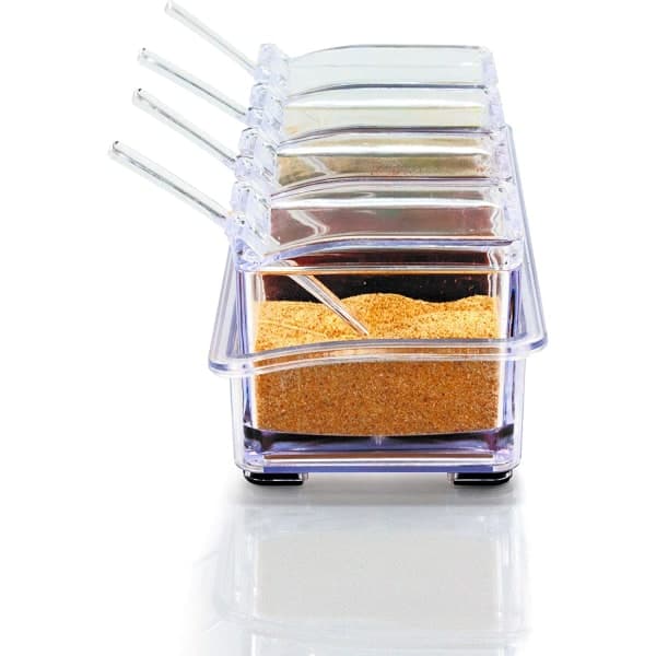 Spice Box, Transparent Acrylic Storage Containers for Spice Jars
